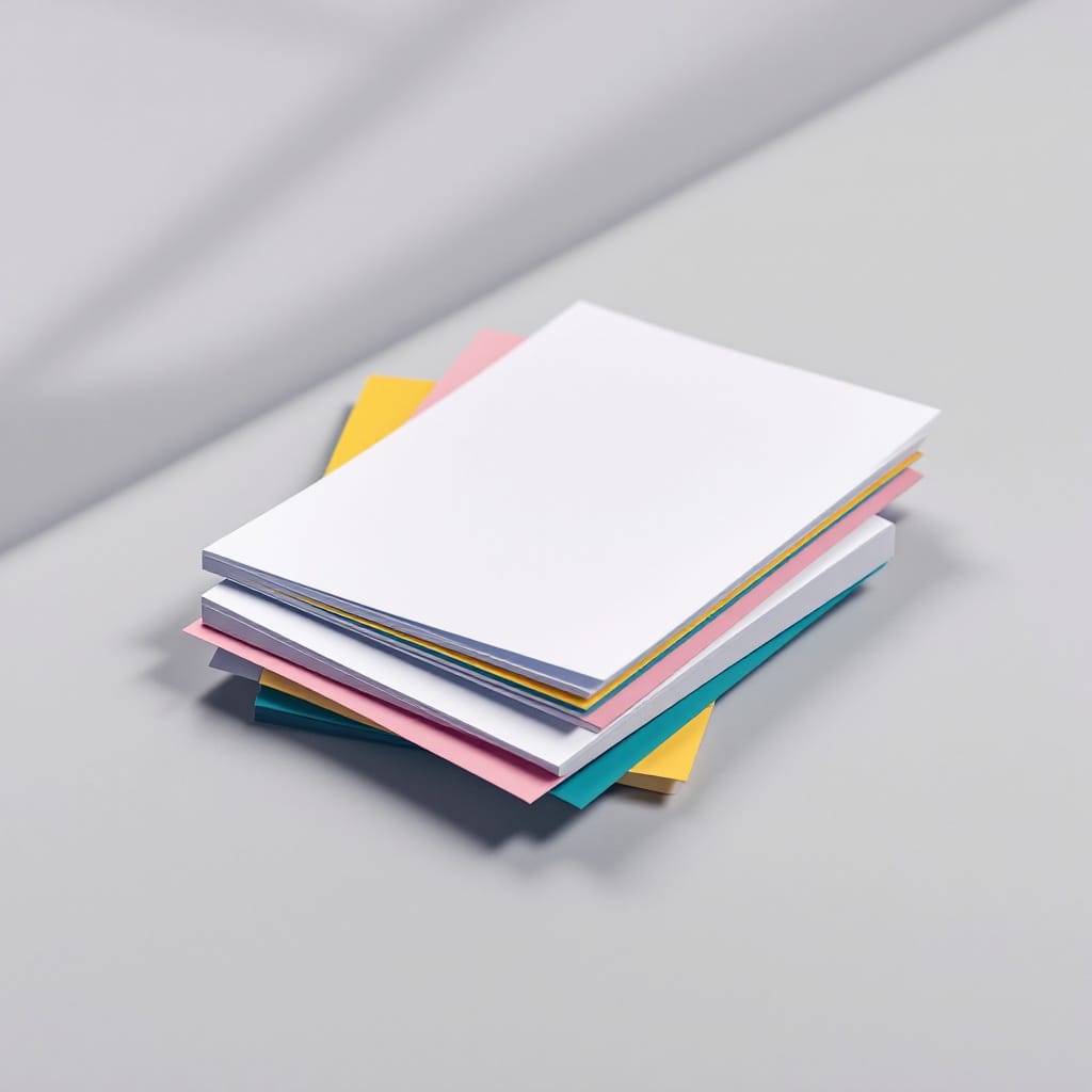 Talonarios de facturas con copias de papel químico en capas de colores
